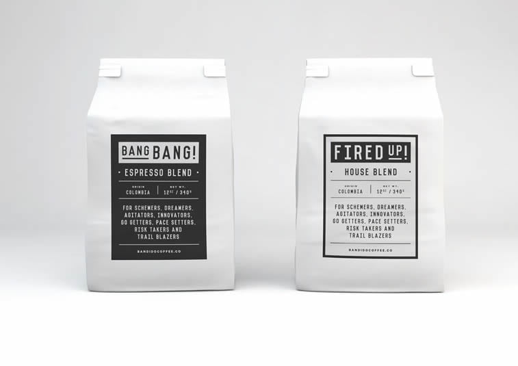 bandido coffee packaging design