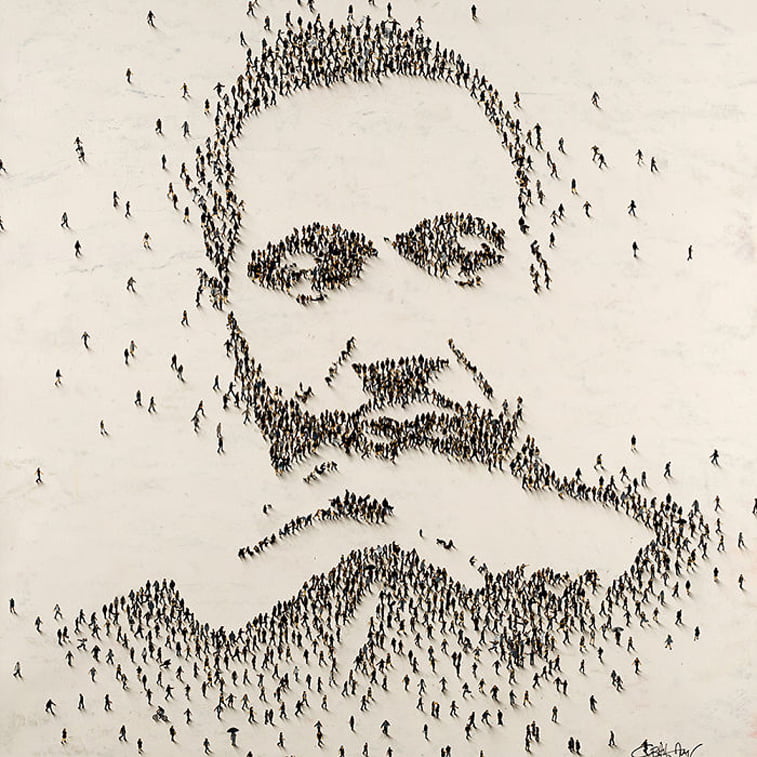 martin lutjer king jr. mlk portrait