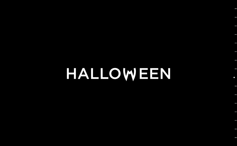 halloween typography design experimental moving letter conceptual design