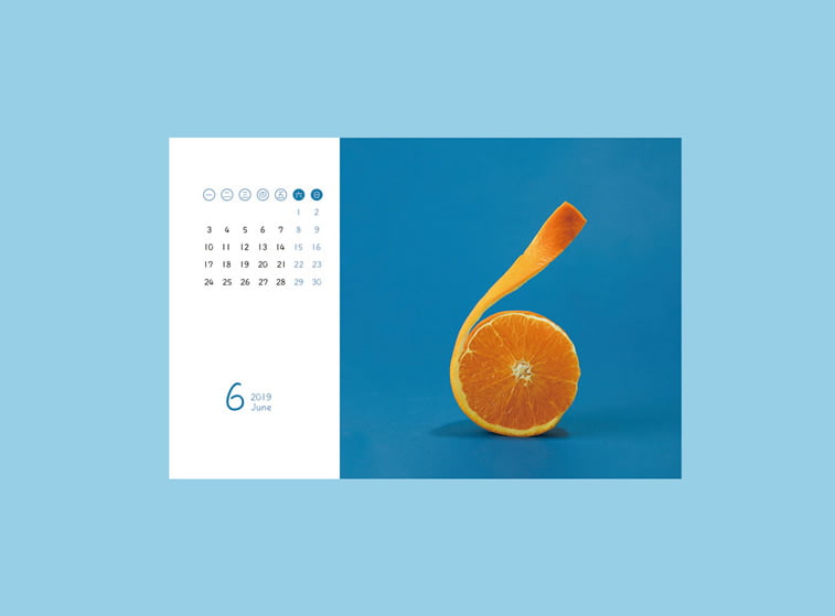 food calendar 2019 jun pomorandza sesti mesec