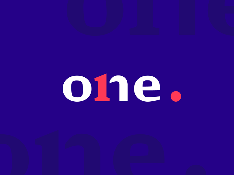 logo design for one bright colors branding