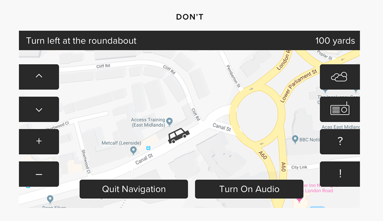 gps application layout example