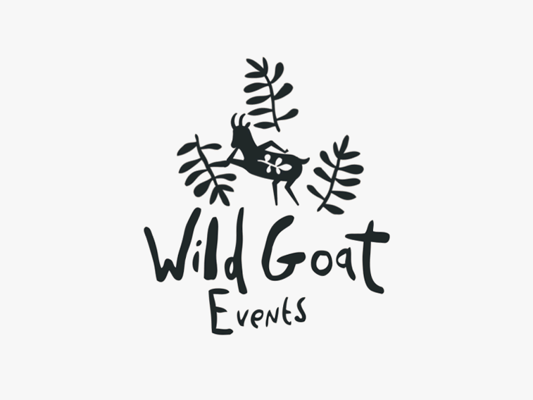 wild goat illustration logo animation 