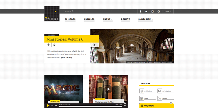 99 percents invisible podcast