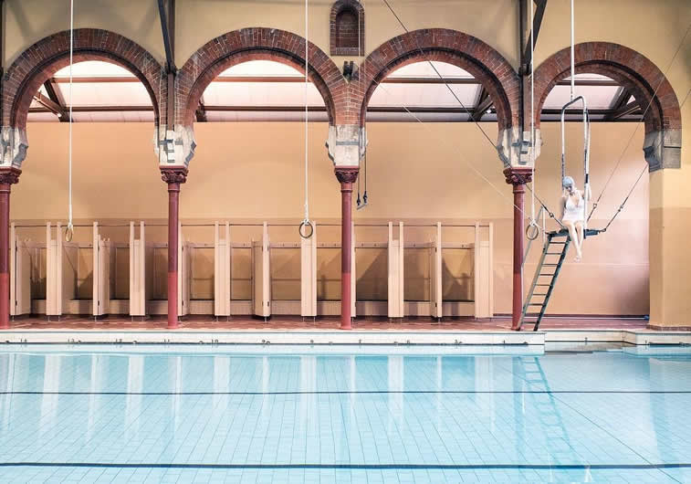 symmetry pool swimmer interior