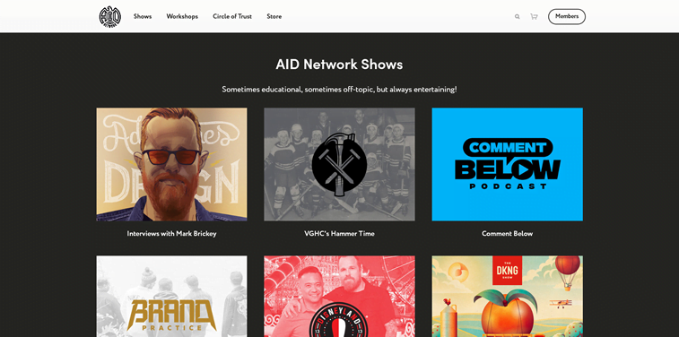 Adventures in desig AID network podcast episodes