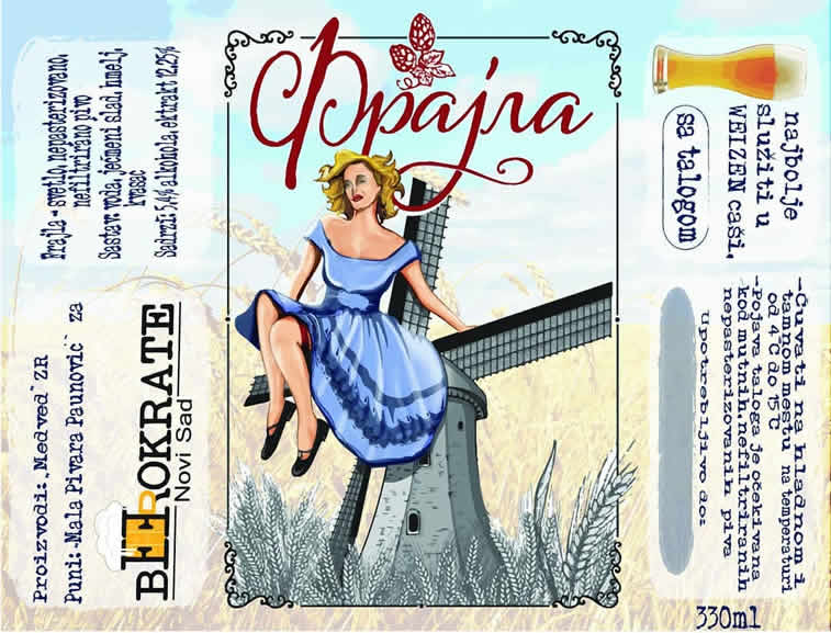 beerokrate novi sad frajla kraft pivo etiketa