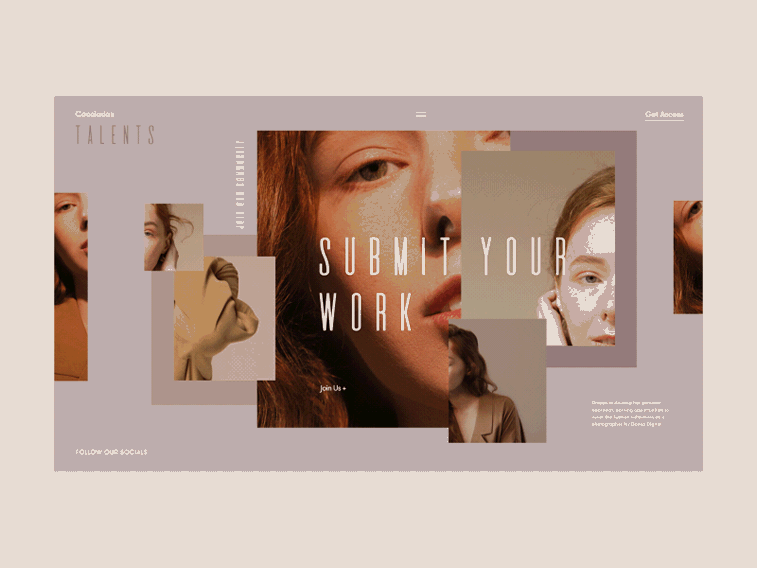 Cocoladas fashion webiste broken grid layout