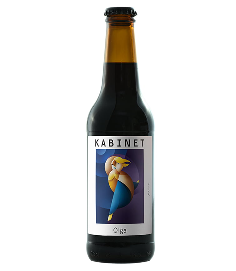 kabinet pivo olga dizajn etikete