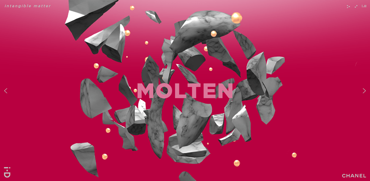 The Fifth Sense digital project molten chanel parfume