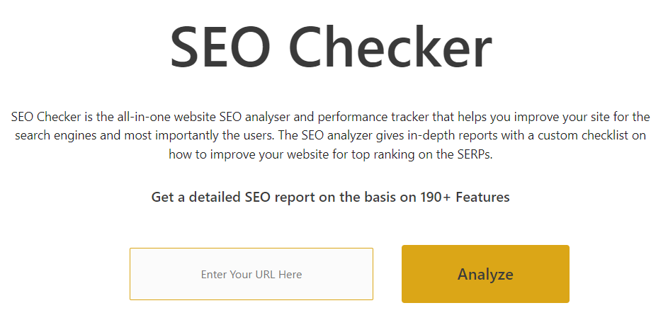 Definite SEO checker.