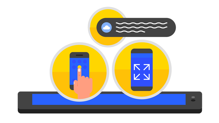pwa prigresivne veb aplikacije na mobilnom telefonu grafika