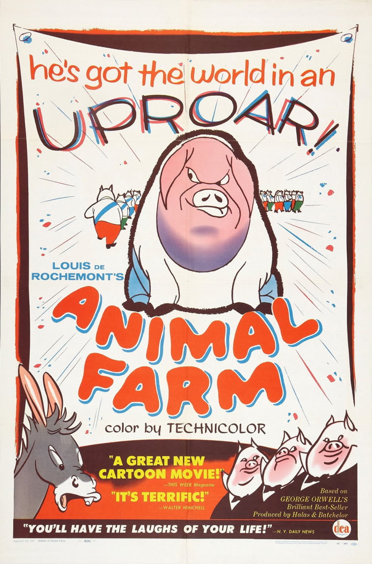 animal farm (1954) film poster