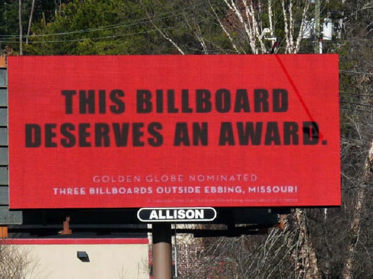 three billboards