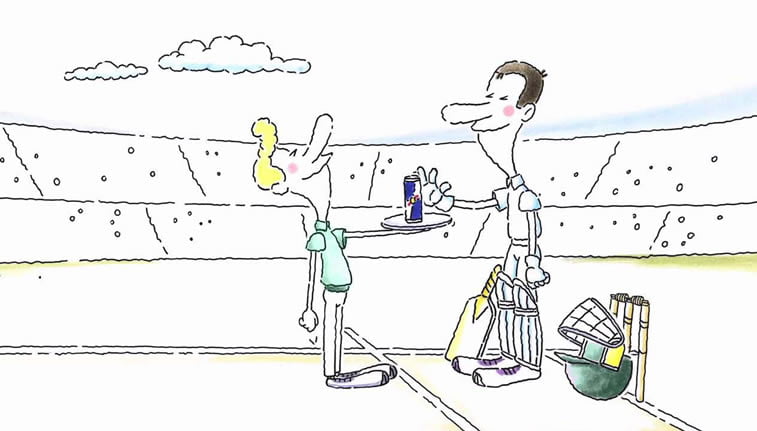 red bull cartoon video commercial