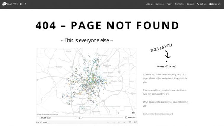 bluepath map 404 design