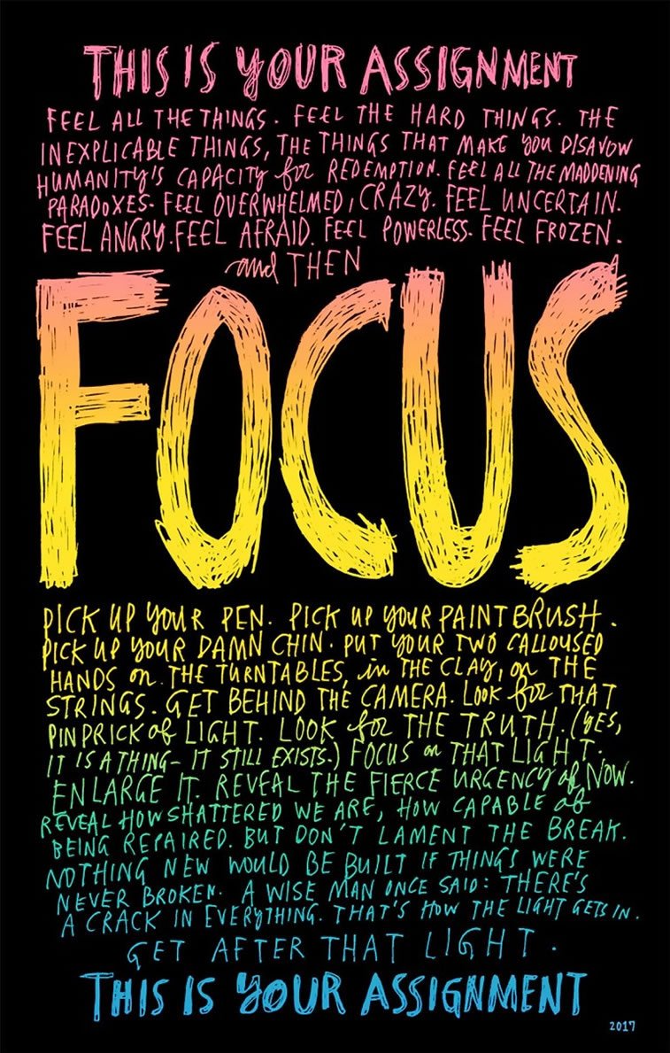 focus manifesto illustartion handwrinig wendy macnaughton