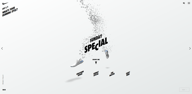 Nike React 404 page Creator