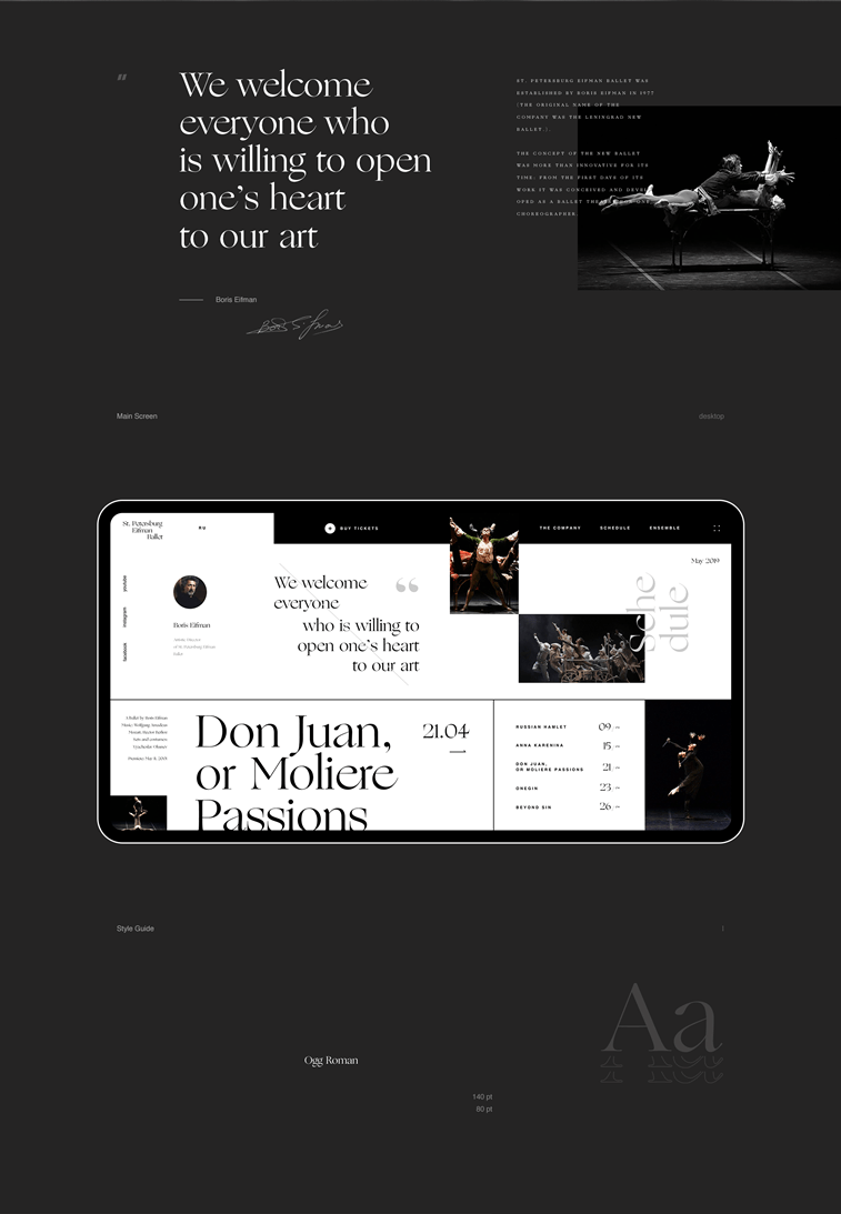 St. Petersburg Eifman Ballet Design Concept
