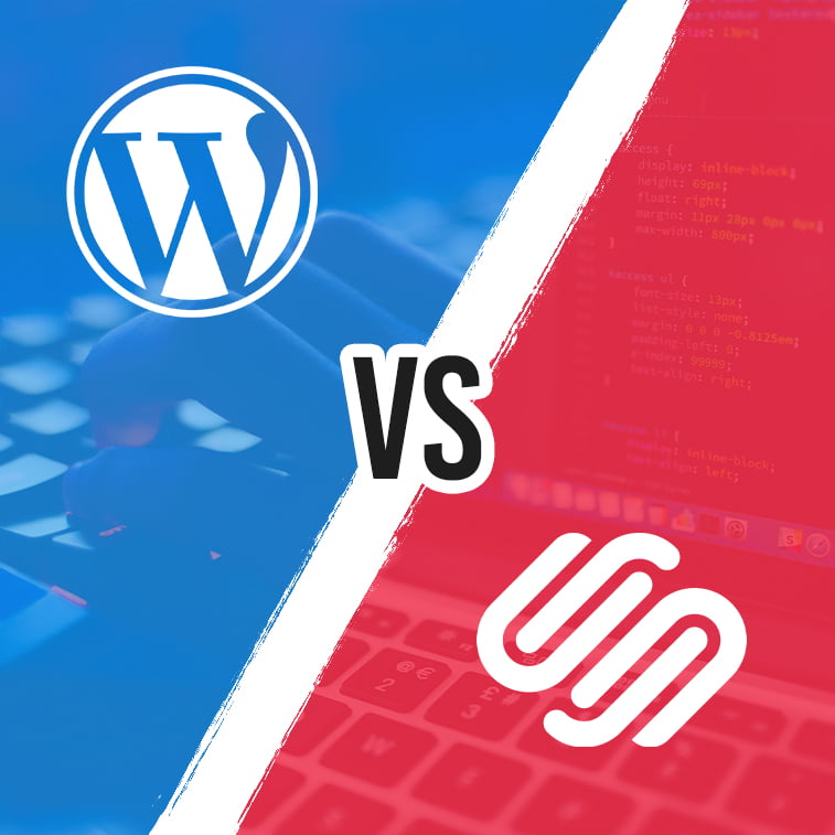 featured image wordpress vs squarespace