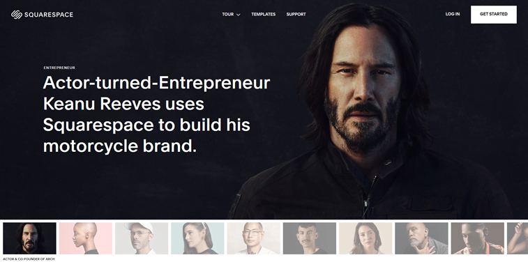 keanu reeves website squarespace