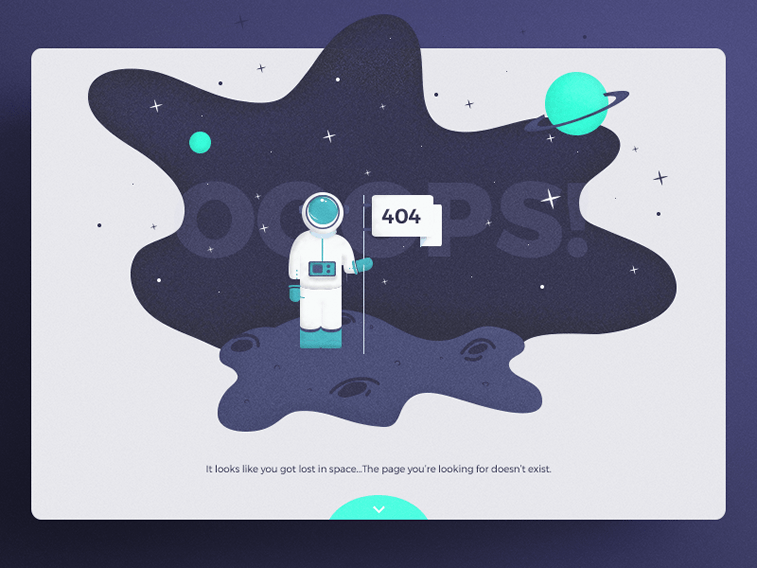 404 page design idea by popart studio