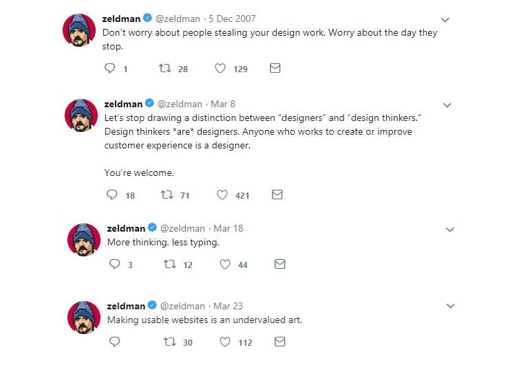 zeldman twitter account