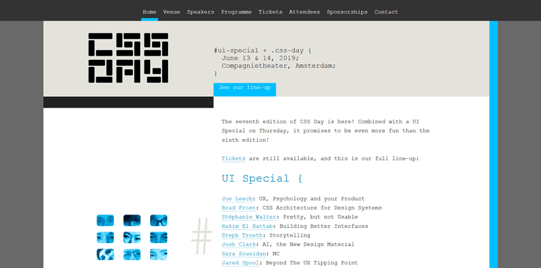 css day and ui special event homepage