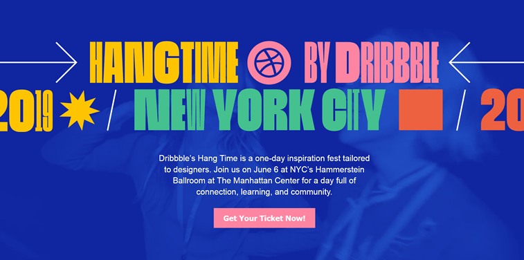 hang tiem by dribbble event homepage