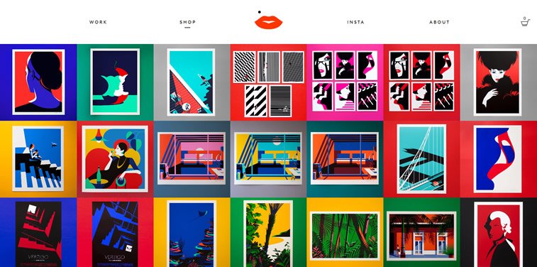 illustartor malika favre shop page