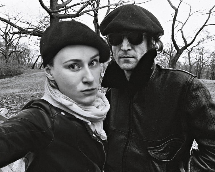flora borsi and john lennon photo manipulation