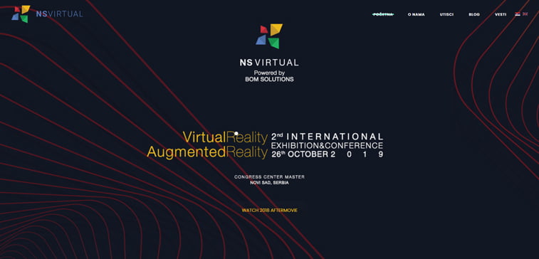 ns virtual conference homepage ar vr konferencija novi sad