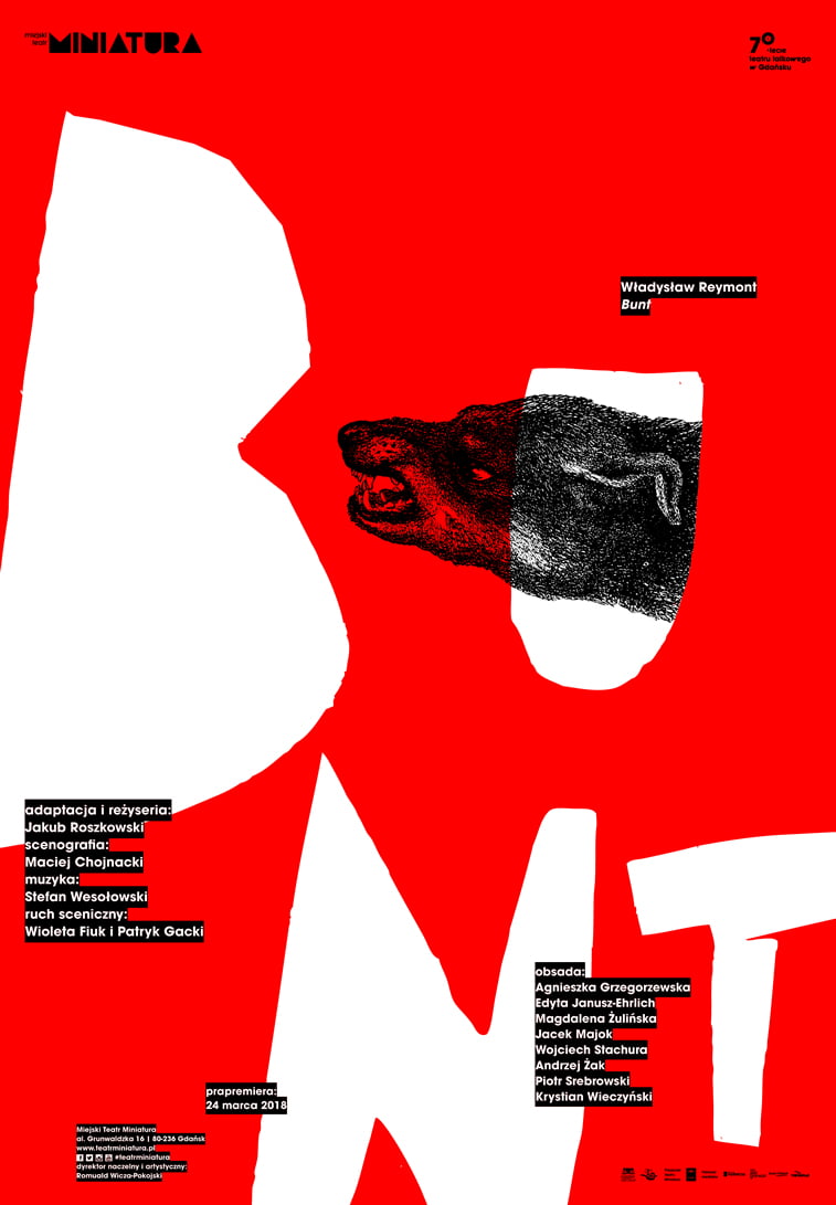 bunt typography poster for ideographia design contest