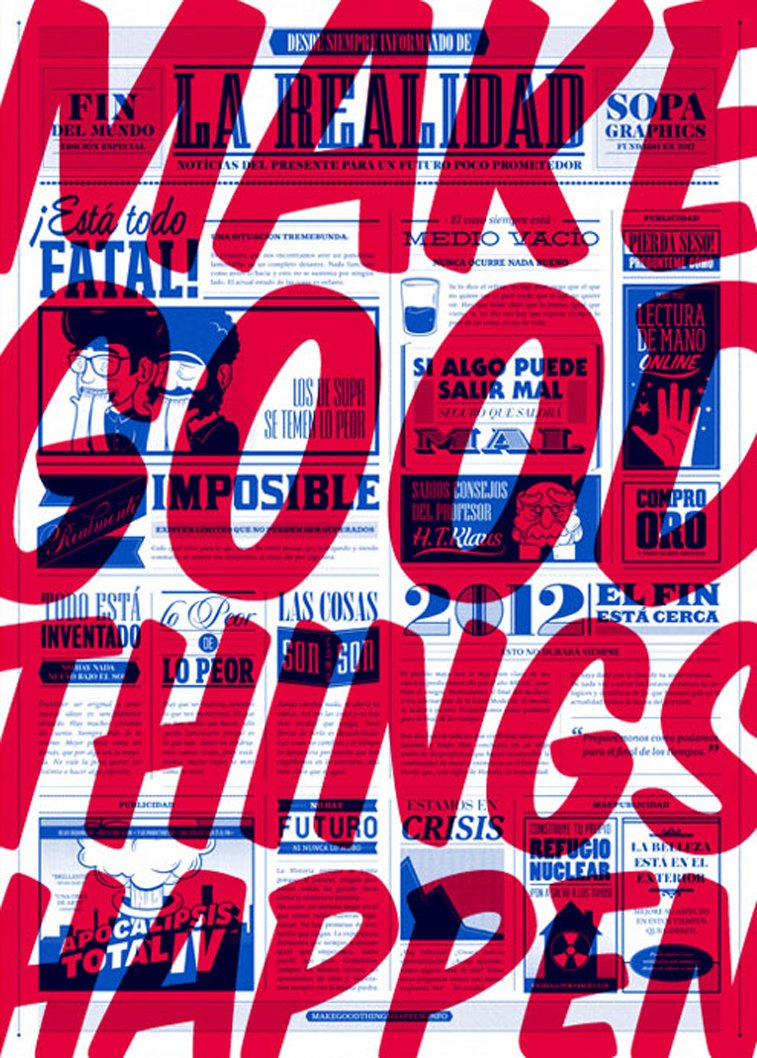 Make Good Things Happen poster design