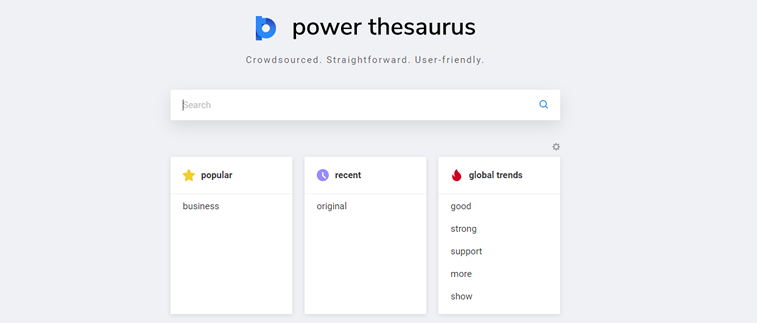 power thesaurus