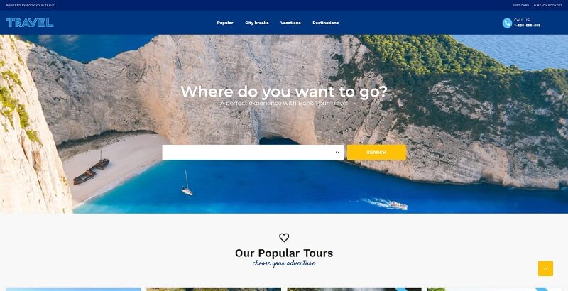 book your travel wp theme