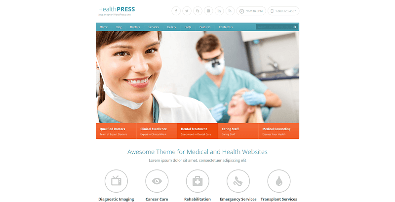 healthpress wordpress theme