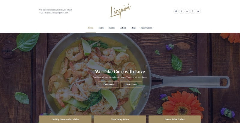 linguini wordpress theme