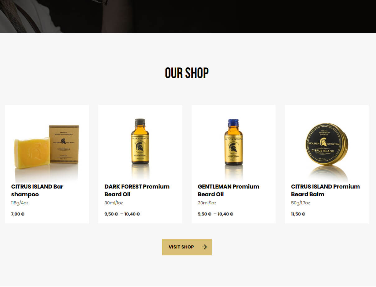 The Golden Spartan Shop