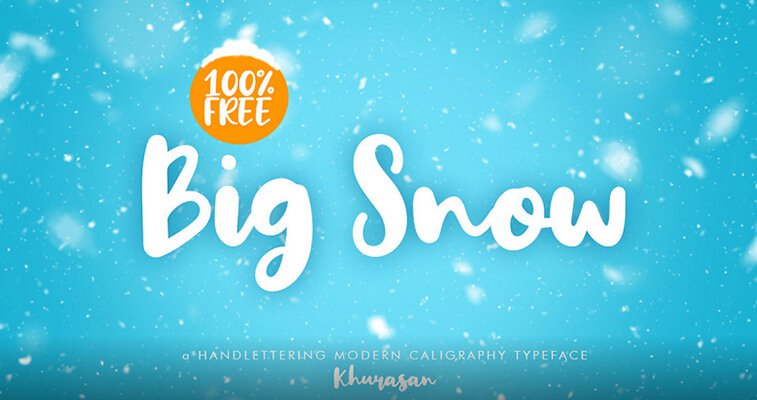 big snow font