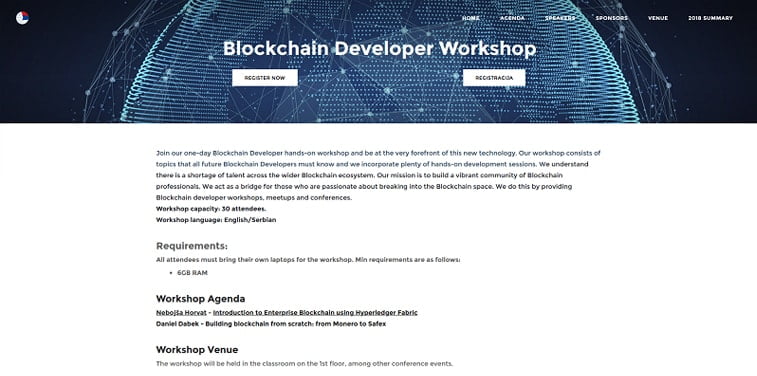 blockchain development radionica