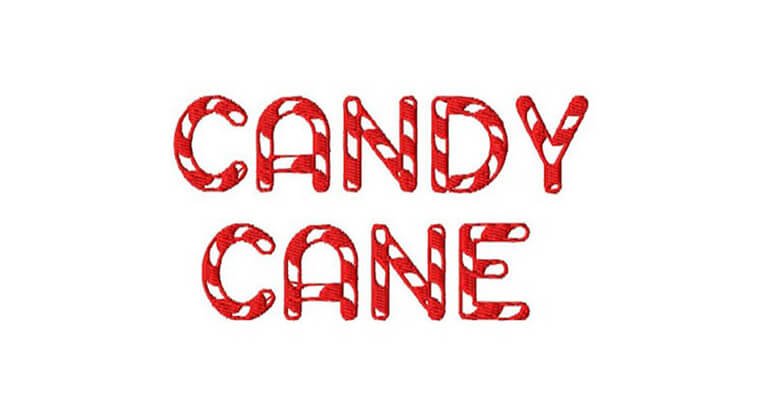 candy cane font