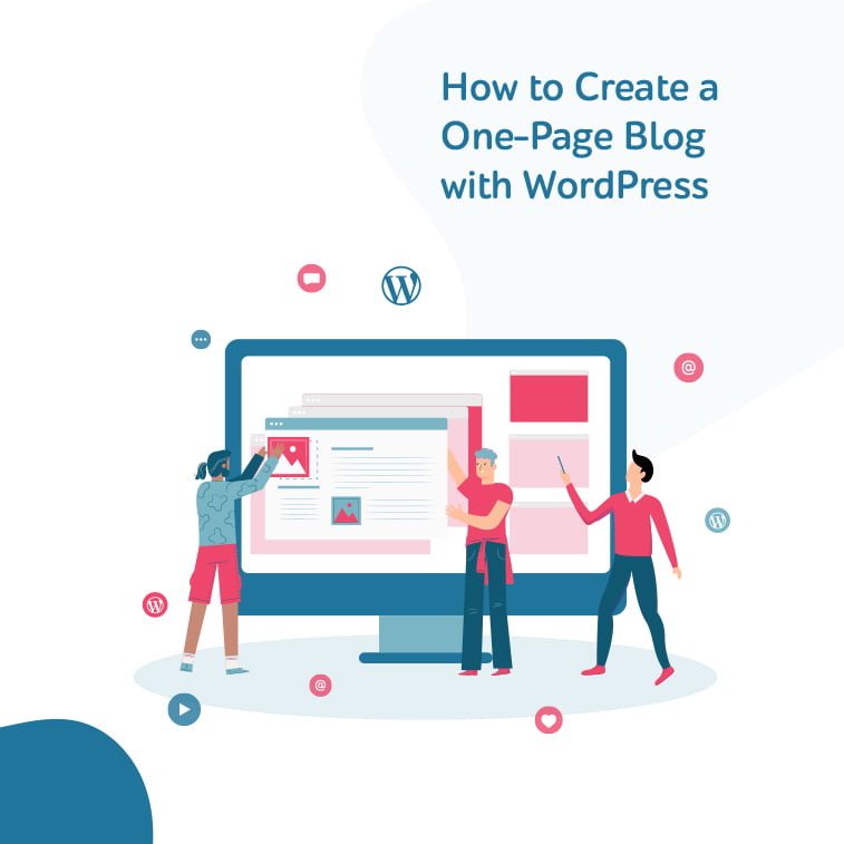 How to create a one-page blog with WordPress