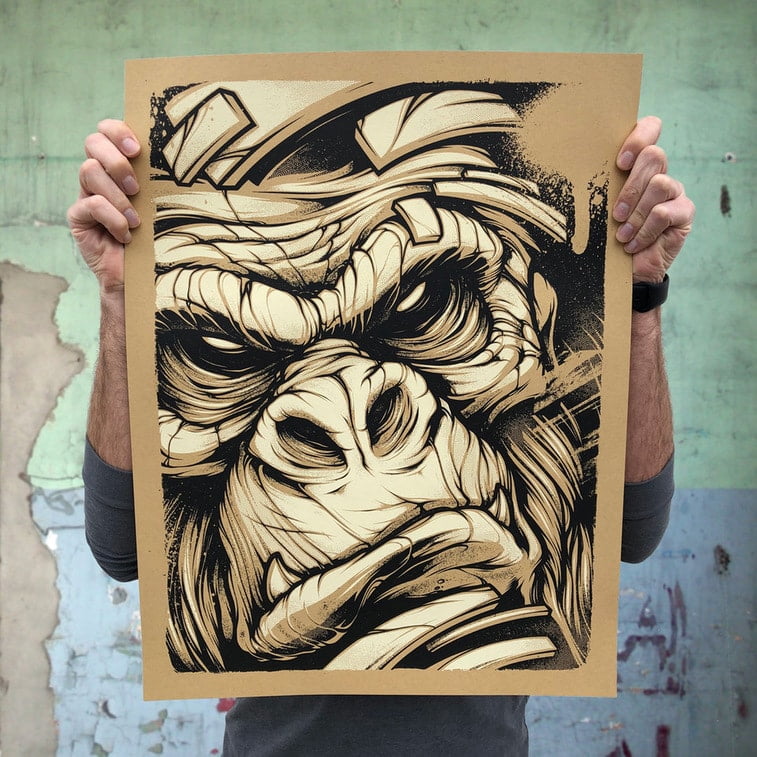 gorilla screenprint craig patterson