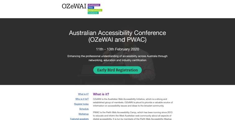 australian accessibility conference