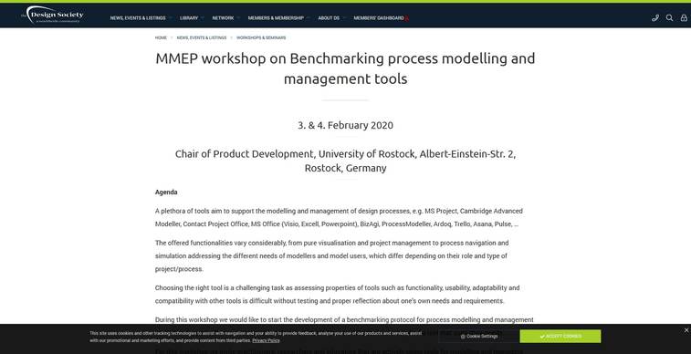 mmep workshop on benchmarking process modelling and management tools