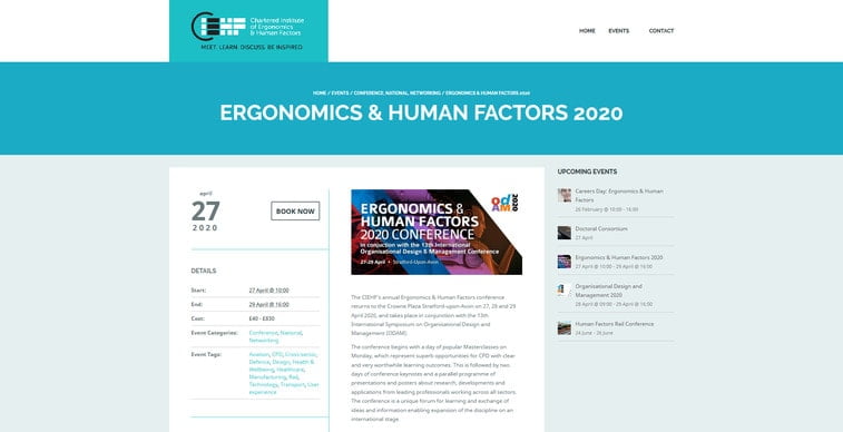 ergonomics and human factors