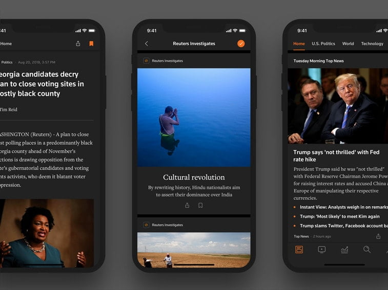 dark mode reuters news
