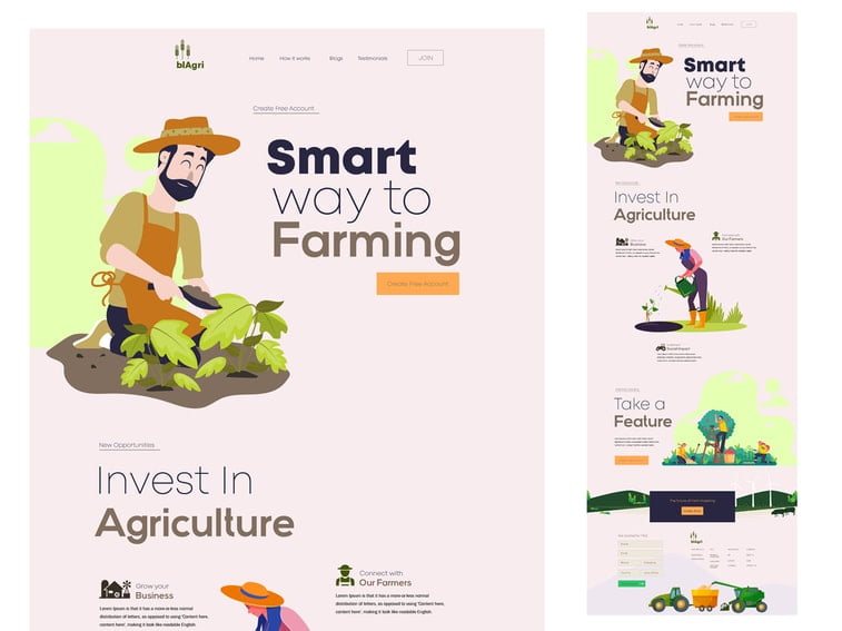 farming illustration website