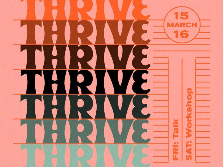 bold typography gradient